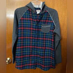 Boys LLBean hooded shirt.